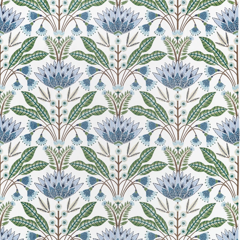 F914612 Thibaut Blue and Green Fabric