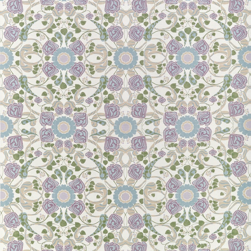 F914645 Thibaut Lavender and Blue Fabric