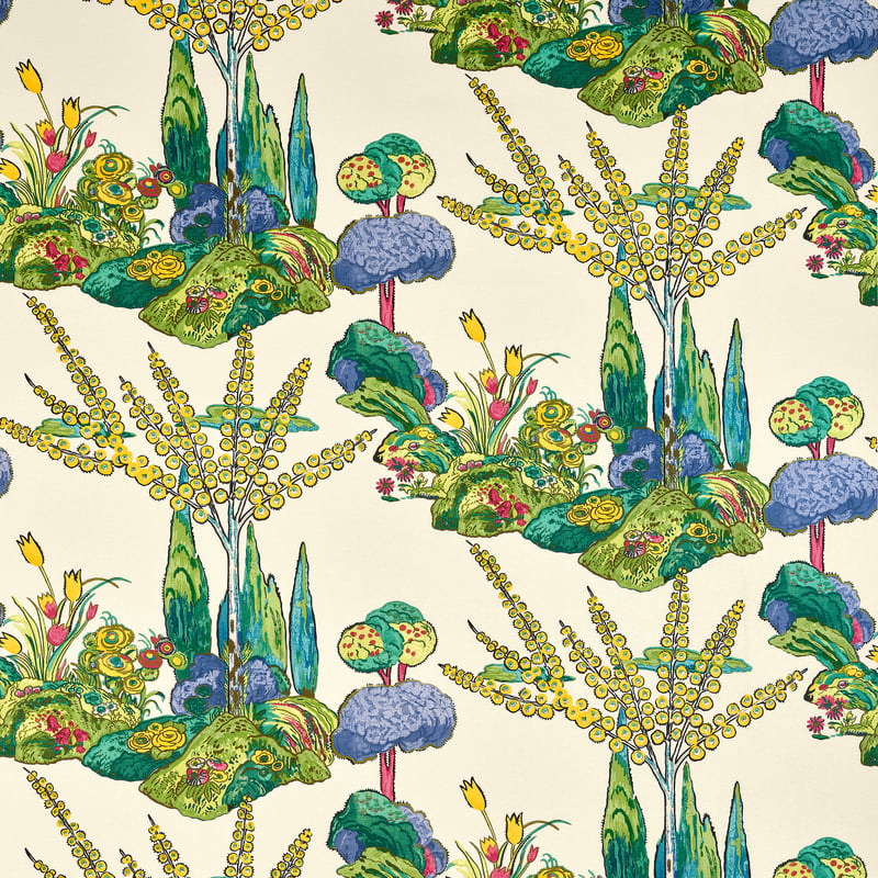 F945029 Thibaut Yellow and Red Fabric