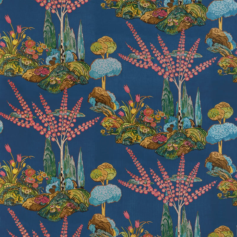 F945031 Thibaut Navy Fabric