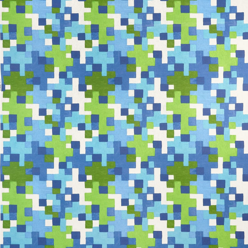 F945044 Thibaut Blue and Green Fabric