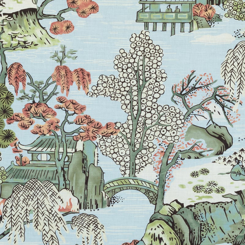 F975460 Thibaut Robin's Egg Fabric