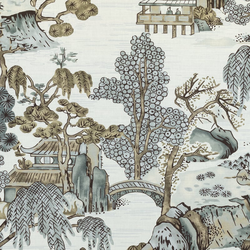 F975463 Thibaut Grey Fabric
