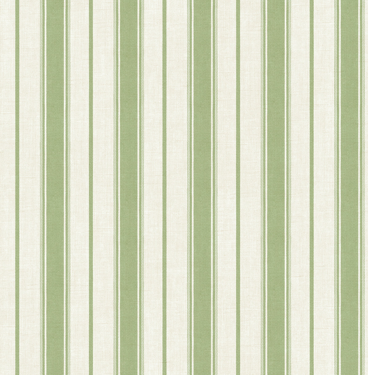 FC61504 Seabrook Designs French Country Wallpaper Eliott Linen Stripe Pomme