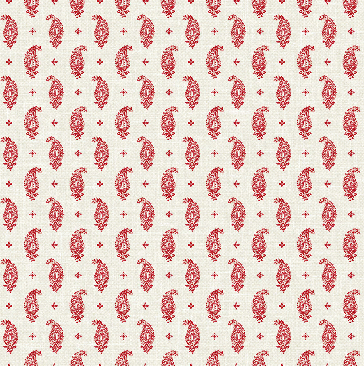 FC62401 Seabrook Designs French Country Wallpaper Maia Paisley Antique Ruby