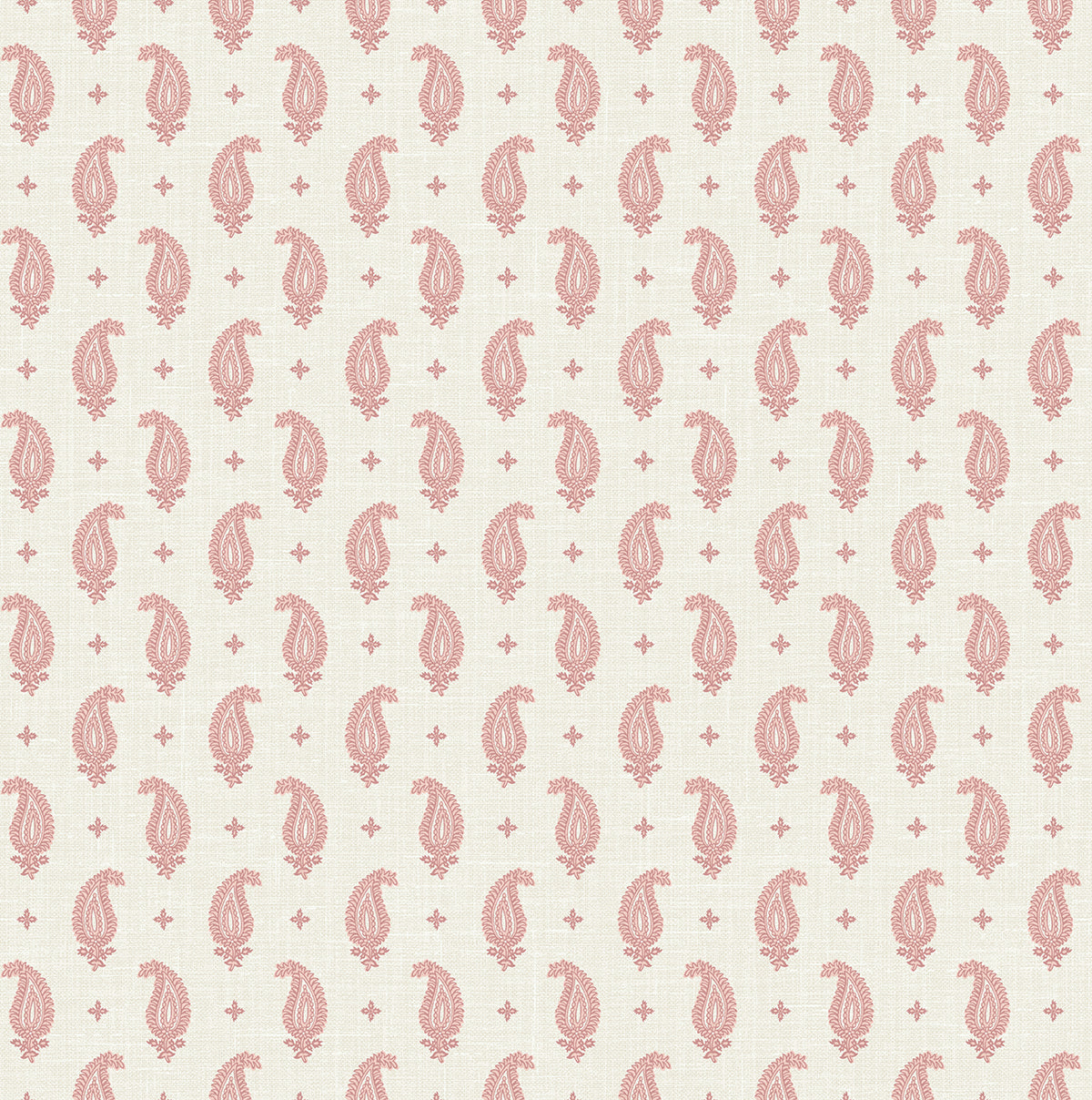FC62411 Seabrook Designs French Country Wallpaper Maia Paisley Rustic Rouge
