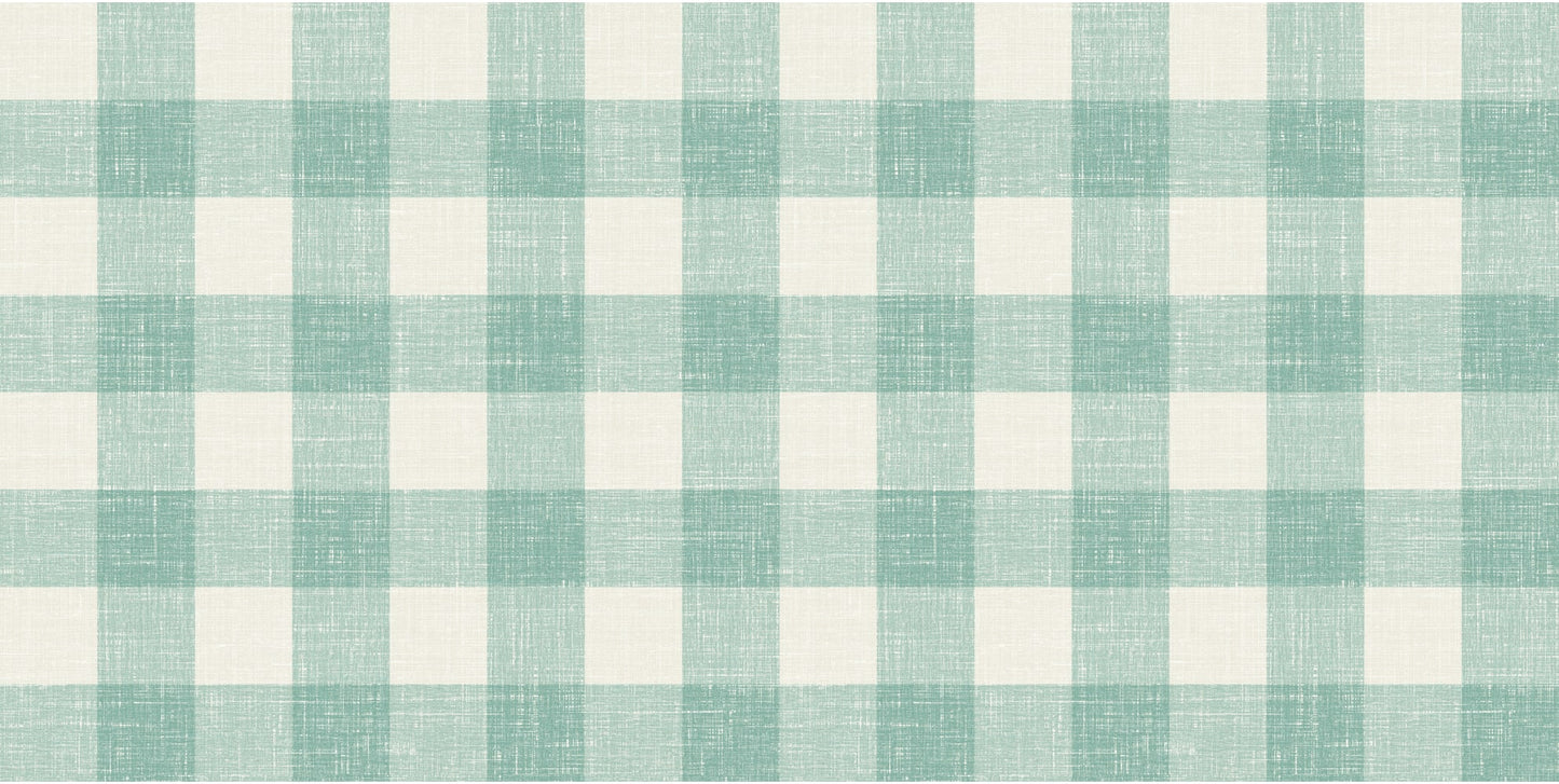 FC62914F Seabrook Designs French Country Fabric Bebe Linen Fabric Minty Meadow