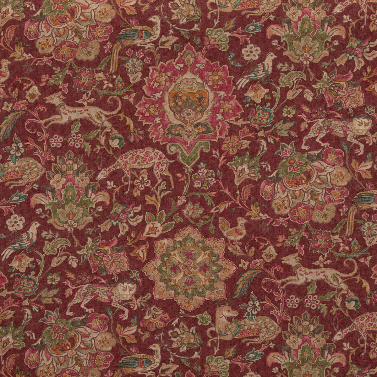FD2005-H113 WILD THINGS PLUM MULBERRY Fabrics Drapery Upholstery