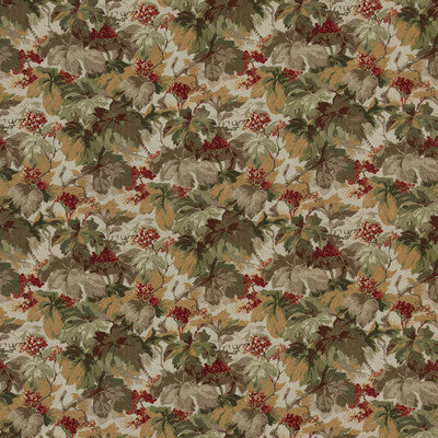 FD2025-V90 COUNTRY WALK RED/GREEN MULBERRY Fabrics Drapery Upholstery