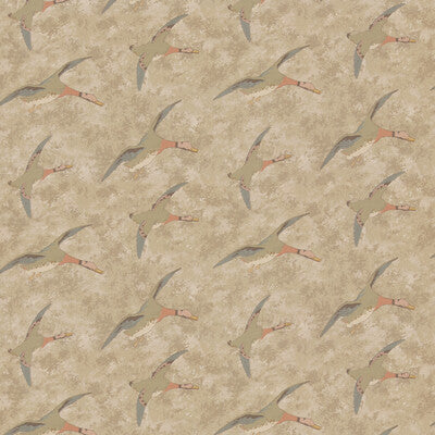 FD2026-J107 FOREST DUCKS PARCHMENT MULBERRY Fabrics Drapery Upholstery