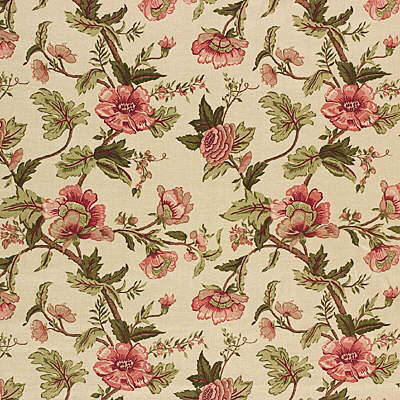 FD204-S27 HIDCOTE VINE GREEN/PINK MULBERRY Fabrics Drapery Upholstery
