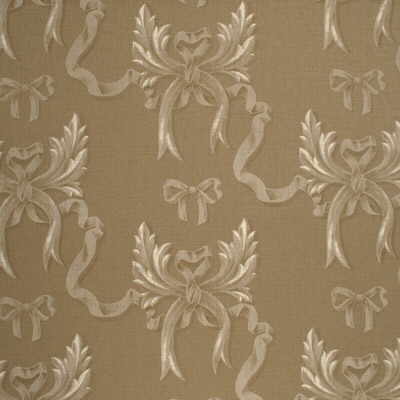 FD248-J53 OPHELIA'S BOW WHITE/NATURAL MULBERRY Fabrics Drapery Upholstery