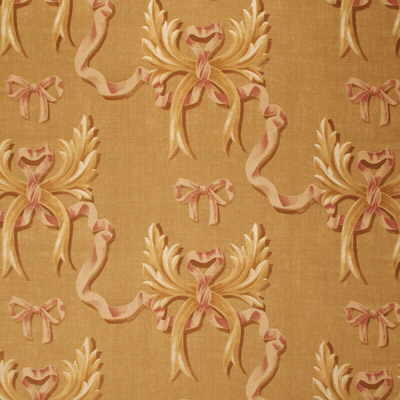 FD248-N107 OPHELIA'S BOW SAND/ROSE MULBERRY Fabrics Drapery Upholstery