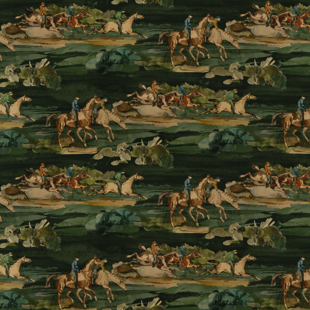 FD295-R11 MORNING GALLOP VELVET TEAL MULBERRY Fabrics Drapery Upholstery
