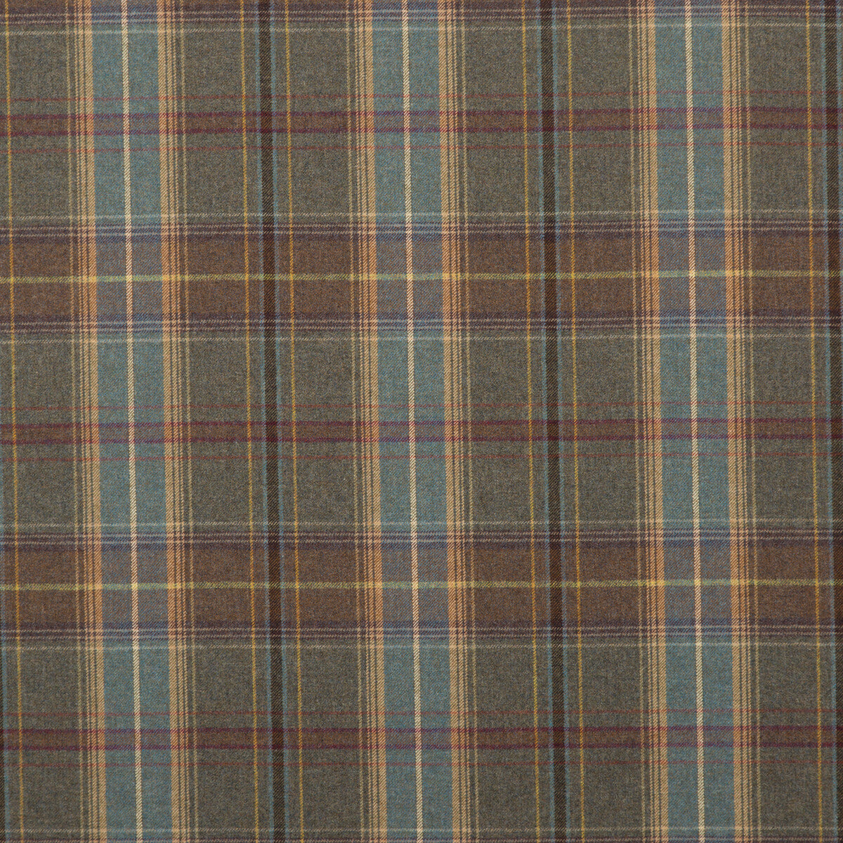 FD344-A103 SHETLAND PLAID HEATHER MULBERRY Fabrics Drapery Upholstery