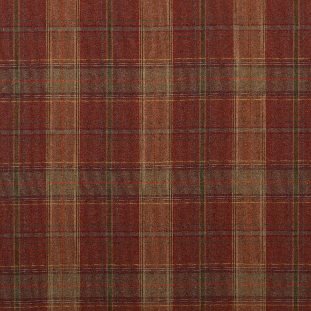 FD344-V55 SHETLAND PLAID RUSSET MULBERRY Fabrics Drapery Upholstery