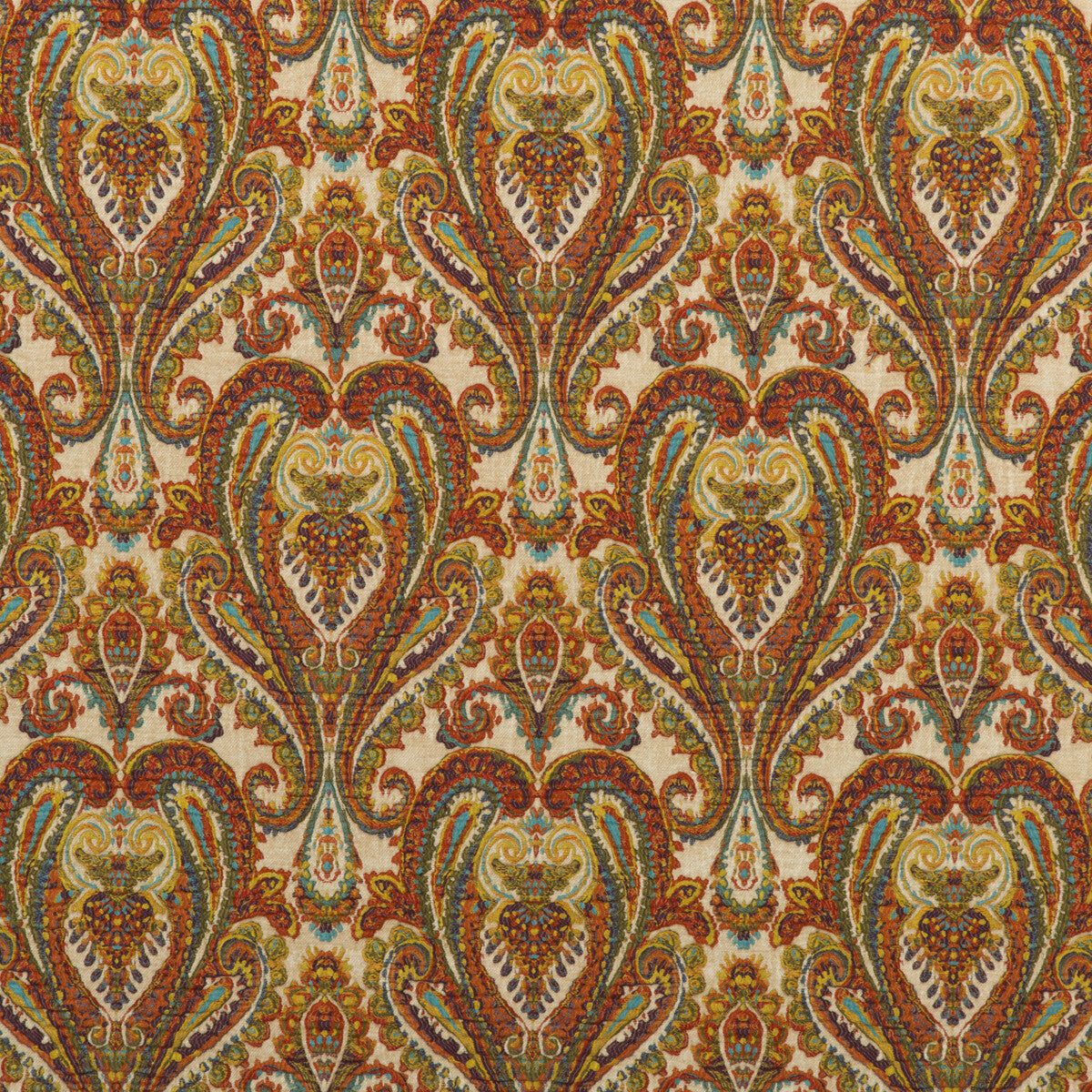 FD728-Y101 BOHEMIAN PAISLEY MULTI MULBERRY UPHOLSTERY