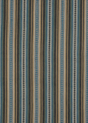 FD731-H43 DALTON STRIPE INDIGO/TEAL MULBERRY Fabrics Drapery Upholstery