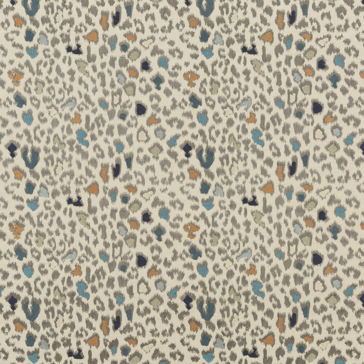 FD764-R11 ANIMAL MAGIC TEAL MULBERRY Fabrics Drapery Upholstery