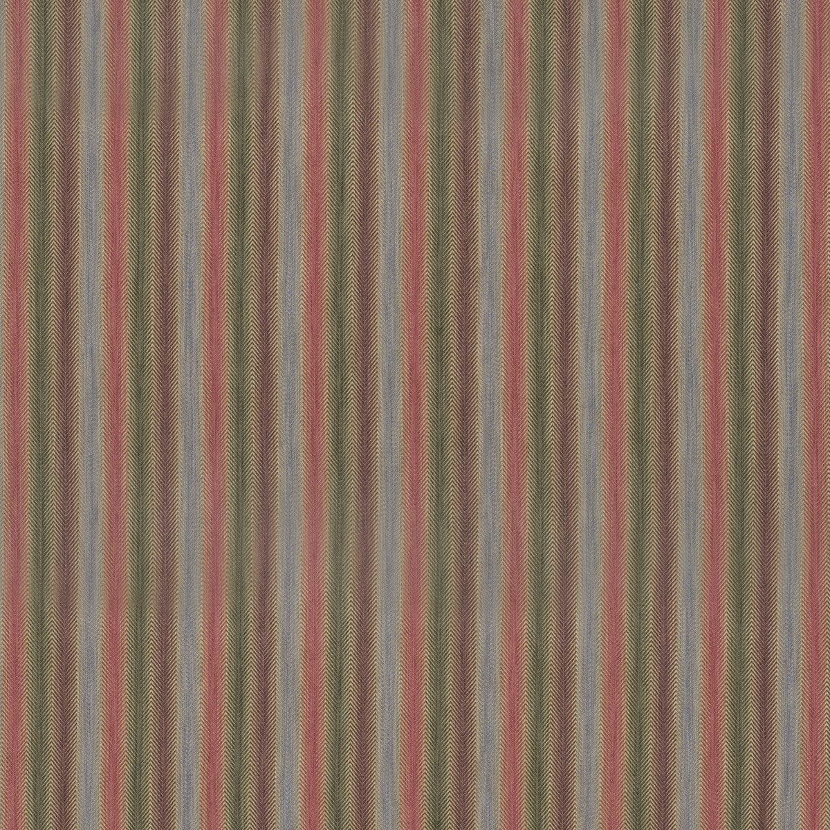 FD811-H154 SHEPTON STRIPE PLUM/GREEN MULBERRY UPHOLSTERY