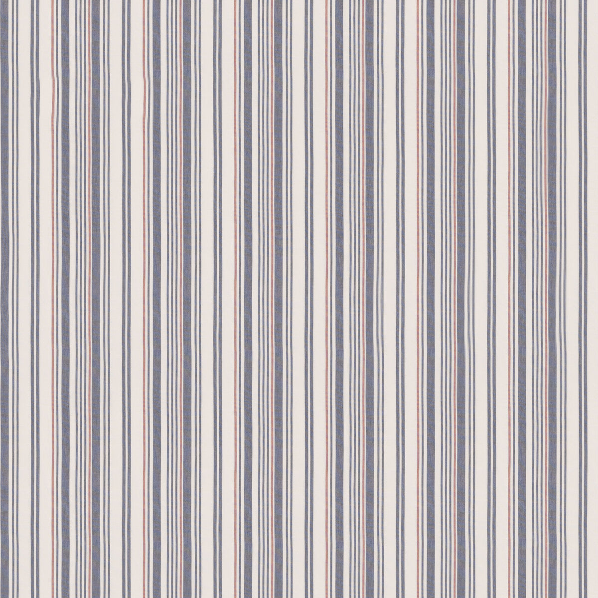 FD814-G103 SPINNAKER STRIPE INDIGO/RED MULBERRY Fabrics Drapery Upholstery