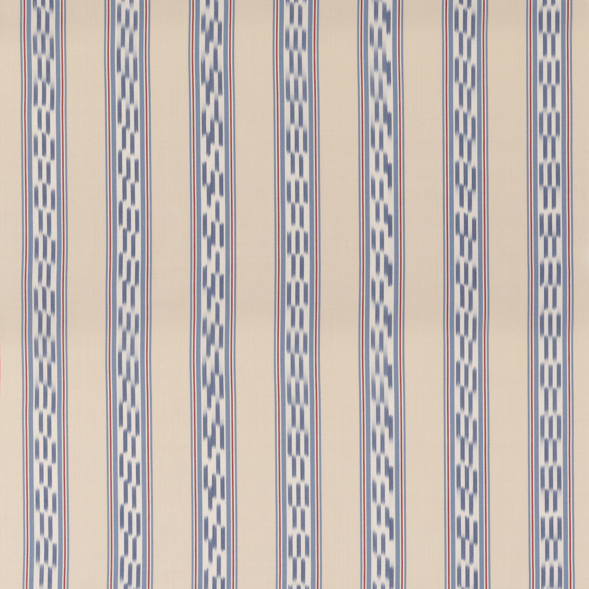 FD819-G103 BREEZY STRIPE BLUE/RED MULBERRY Fabrics Drapery Upholstery