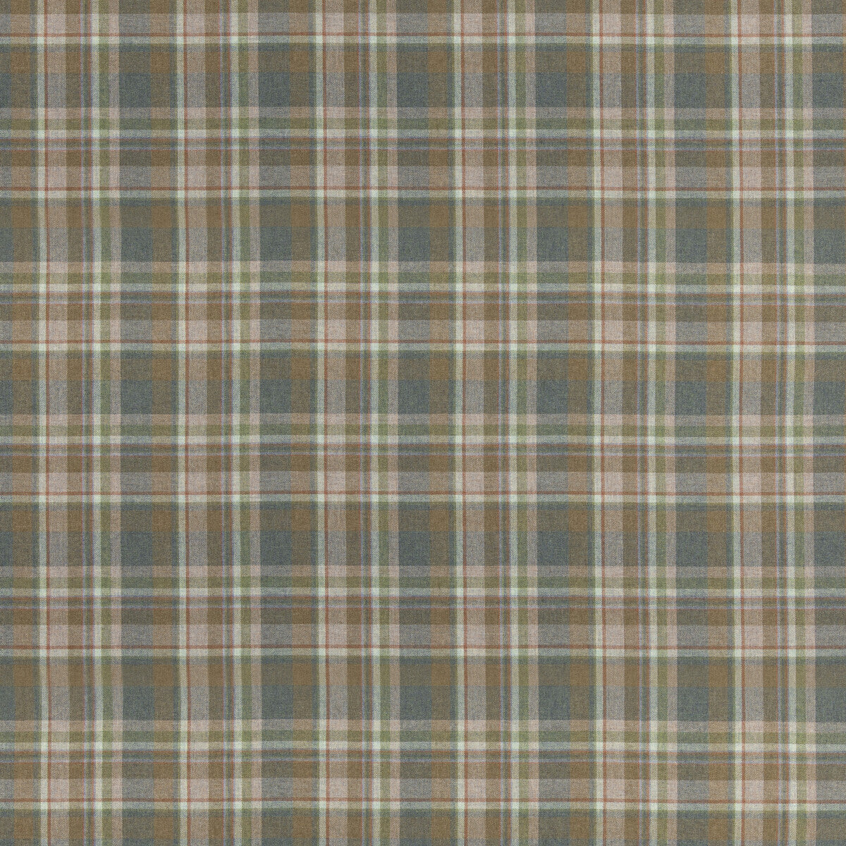 FD838-R106 LINDISFARNE PLAID LOVAT MULBERRY Fabrics Drapery Upholstery