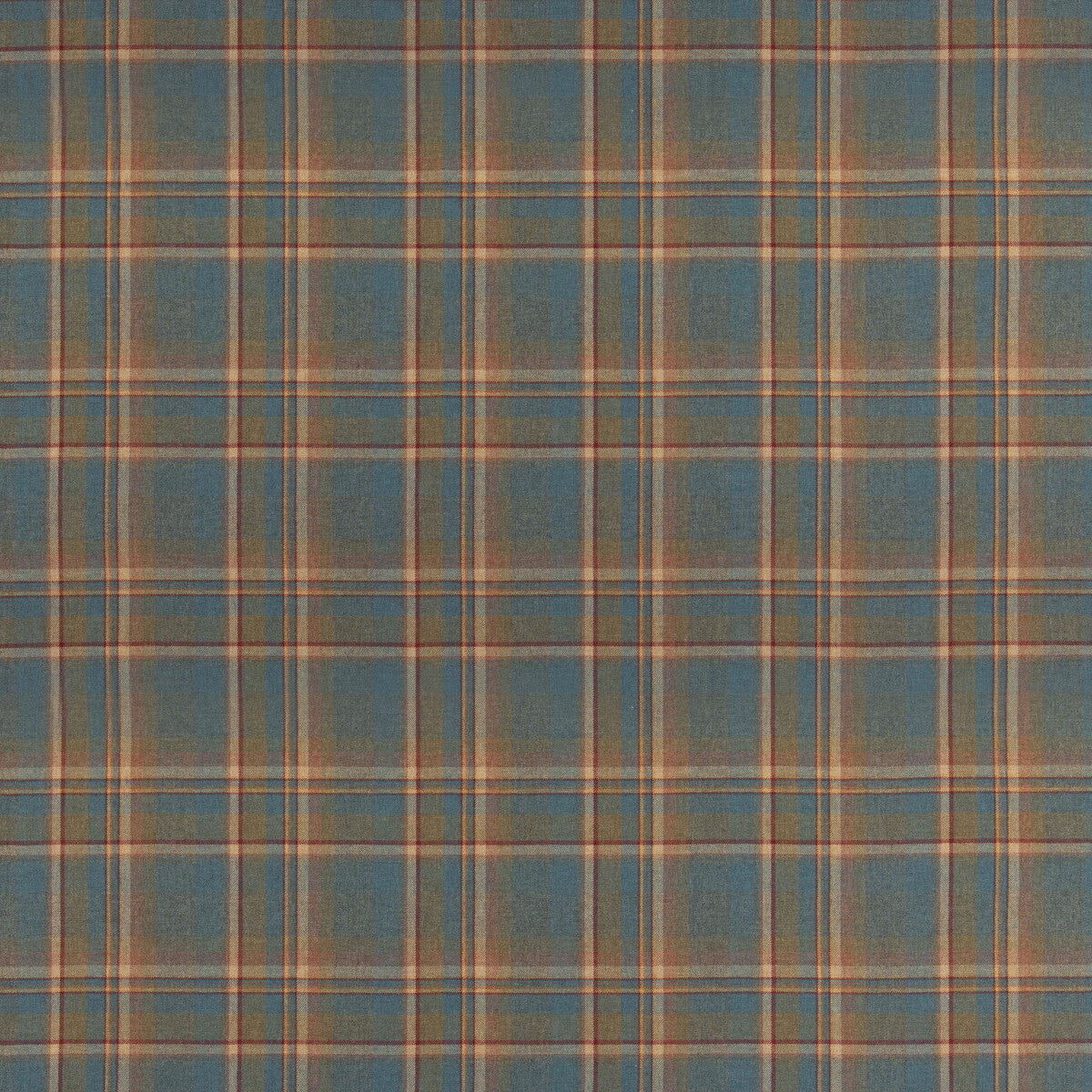 FD838-R11 LINDISFARNE PLAID TEAL MULBERRY Fabrics Drapery Upholstery
