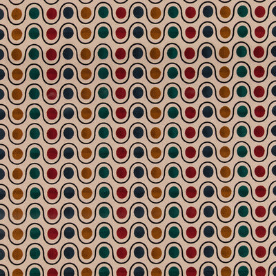 FD843-R52 WICKET TEAL/RED MULBERRY DRAPERY