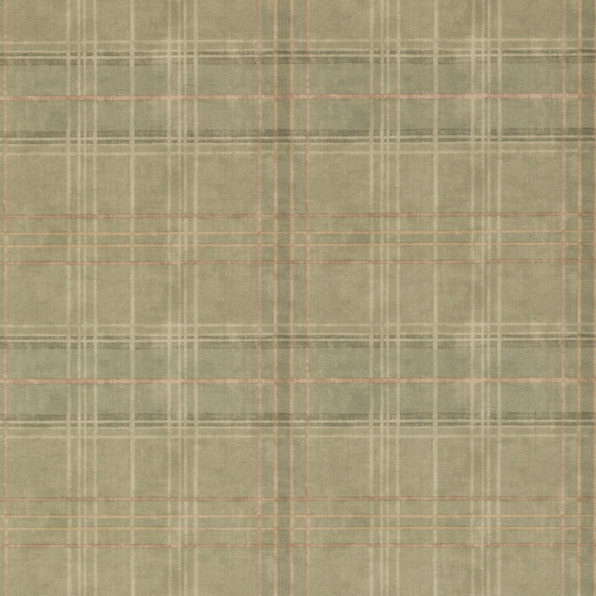 FG086-R106 SHETLAND PLAID LOVAT MULBERRY Wallpaper