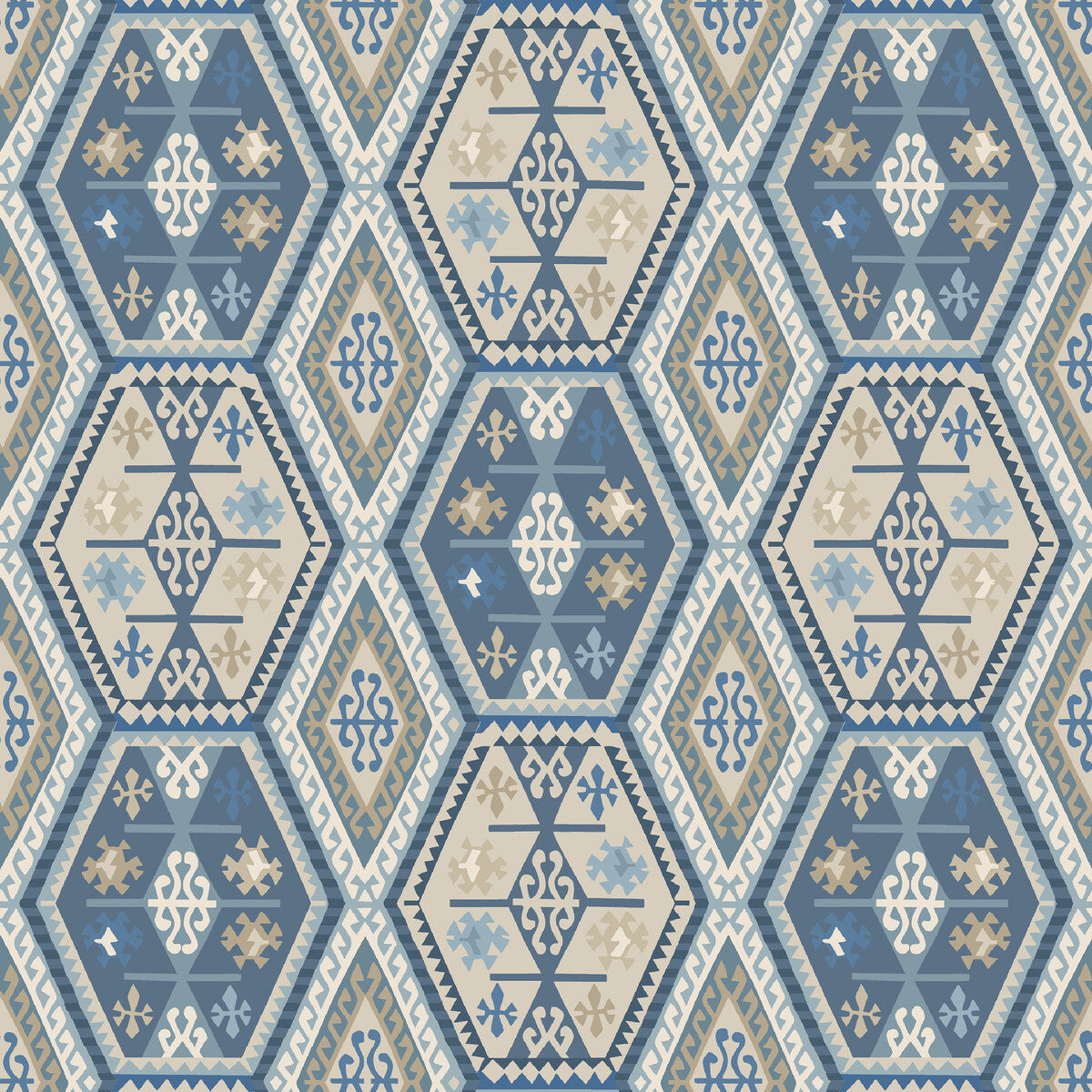 FG098-H101 BUCKLAND BLUE MULBERRY Wallpaper