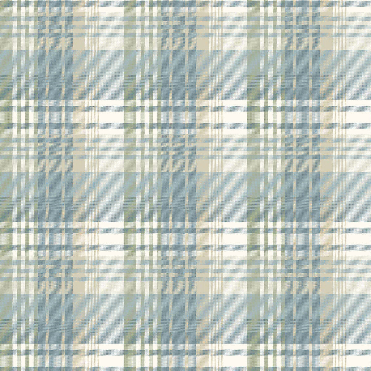 FG100-R104 MULBERRY ANCIENT TARTAN AQUA MULBERRY Wallpaper