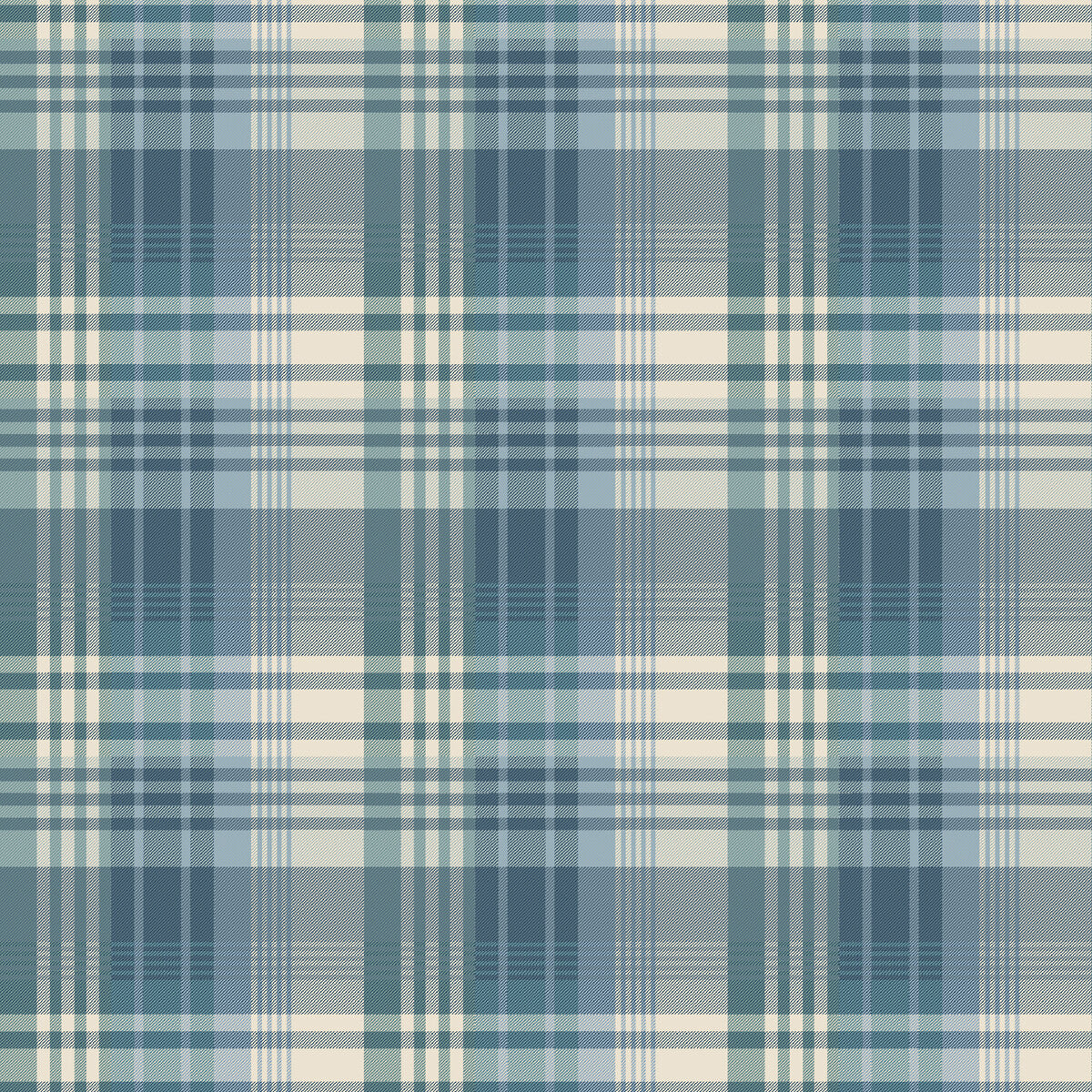 FG100-R11 MULBERRY ANCIENT TARTAN TEAL MULBERRY Wallpaper