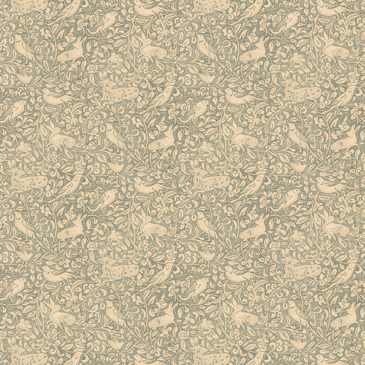 FG110-R41 HEDGEROW SOFT TEAL MULBERRY Wallpaper