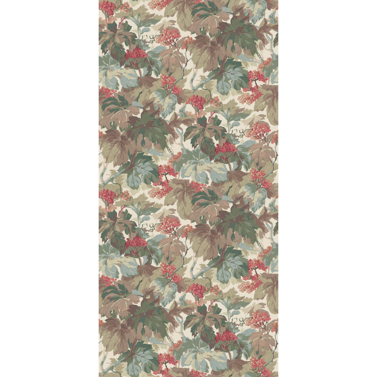 FG123-R54 COUNTRY WALK TEAL/ROSE MULBERRY Wallpaper