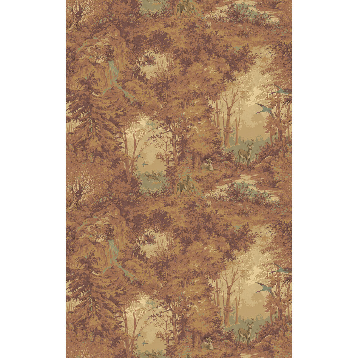 FG124-M16 MULBERRY WOODLAND AUTUMN MULBERRY Wallpaper