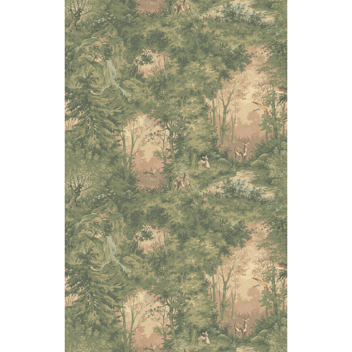 FG124-Y21 MULBERRY WOODLAND SUNRISE MULBERRY Wallpaper