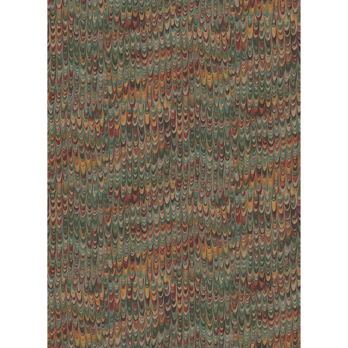 FG126-V90 END PAPER RED/GREEN MULBERRY Wallpaper