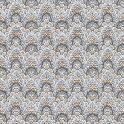 GDT5543-005 GANGES TABACO/GRIS GASTON Y DANIELA Fabrics Drapery Upholstery
