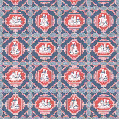 GDT5544-005 PORCELANAS AZUL GASTON Y DANIELA Fabrics Drapery Upholstery