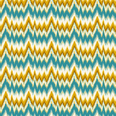 GDT5677-003 CALA FIGUERA TURQUESA/OCRE GASTON Y DANIELA Fabrics Drapery Upholstery