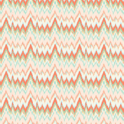 GDT5677-005 CALA FIGUERA CORAL/VERDE GASTON Y DANIELA Fabrics Drapery Upholstery