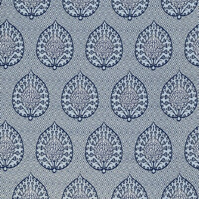 GDT5692-003 PALMETA FONDO AZUL GASTON Y DANIELA UPHOLSTERY