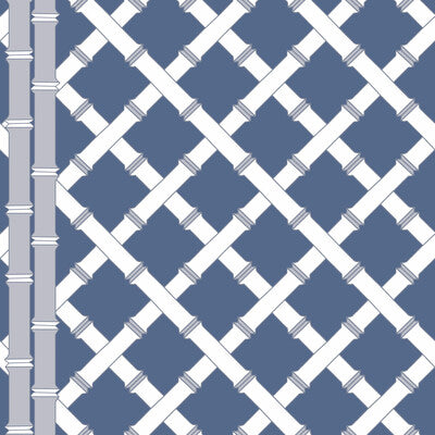 GDW5455-004 TRELLIS AZUL/BLANCO GASTON Y DANIELA Wallpaper