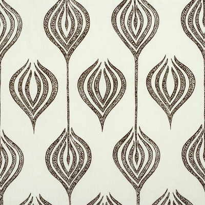 GWF-2622-168 TULIP WHITE/CHOCOLATE LEE JOFA MODERN Fabrics Drapery Upholstery