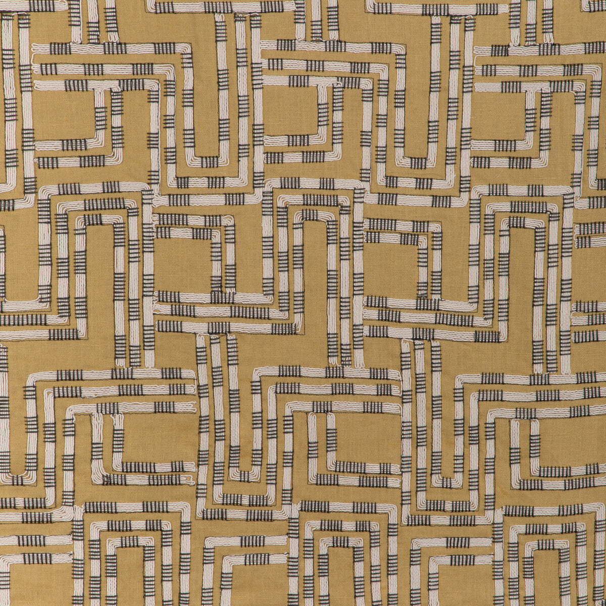 GWF-3813-4 CIRCUIT EMB OCHRE LEE JOFA MODERN DRAPERY