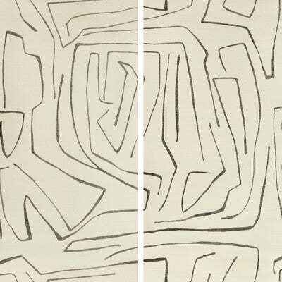 GWP-3720-18 GRAFFITO II IVORY/EBONY LEE JOFA MODERN Wallpaper