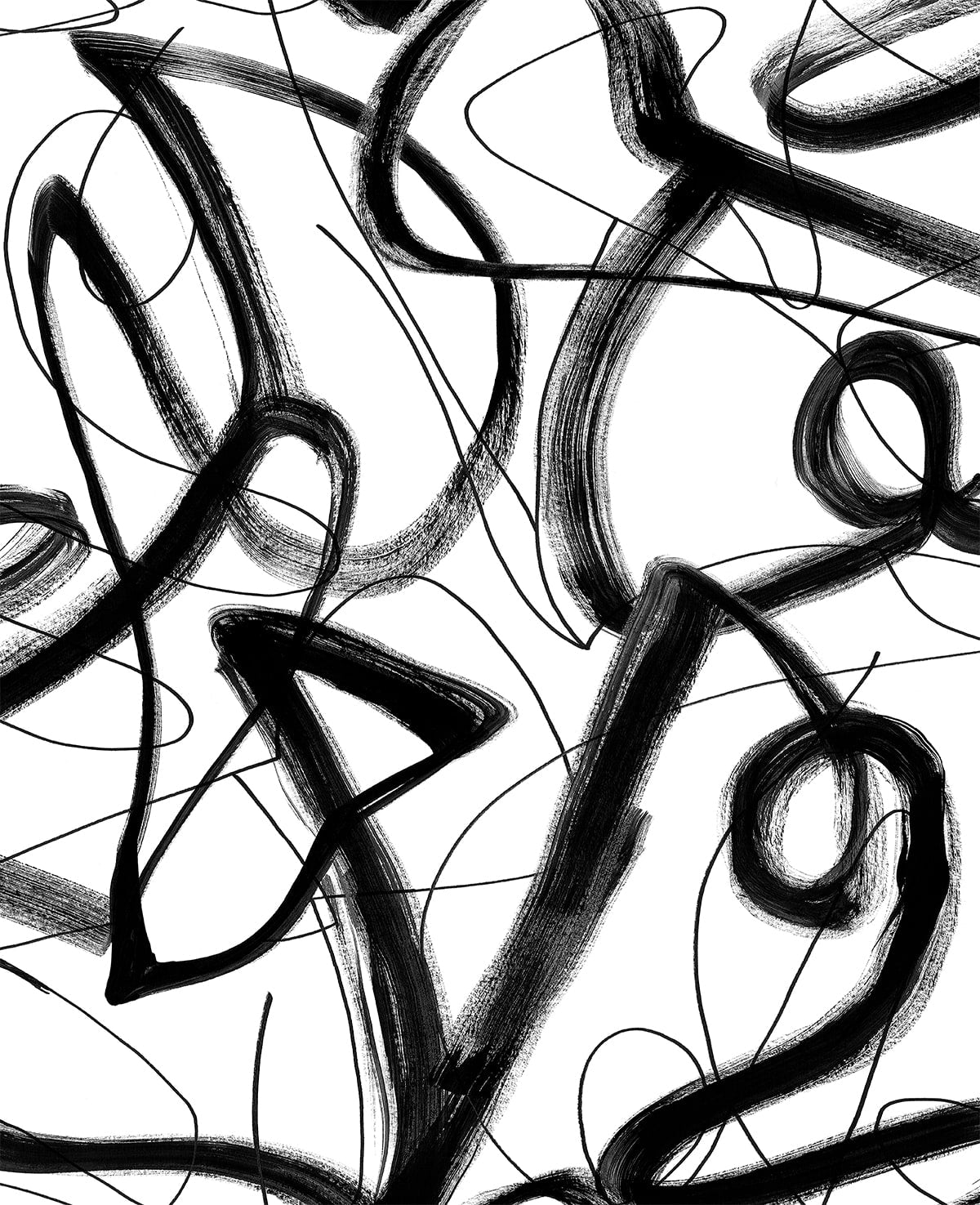 HG12700 Harry & Grace Harry & Grace Peel and Stick Wallpaper Graphic Linework Ebony