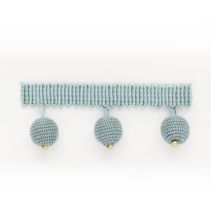 HOPA-1 STOUT HOPAT BEADED FRINGE 1 AQUA AQUA TRIMMING