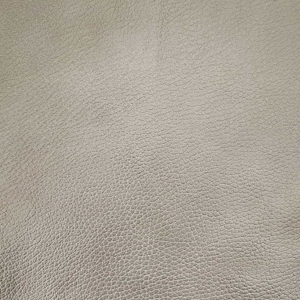 Henry Smoke Grey & Silver Charlotte Fabrics Genuine Leather
